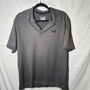Under Armour Men's UA Performance Golf Polo Shirt - Gray,  L- See Photos